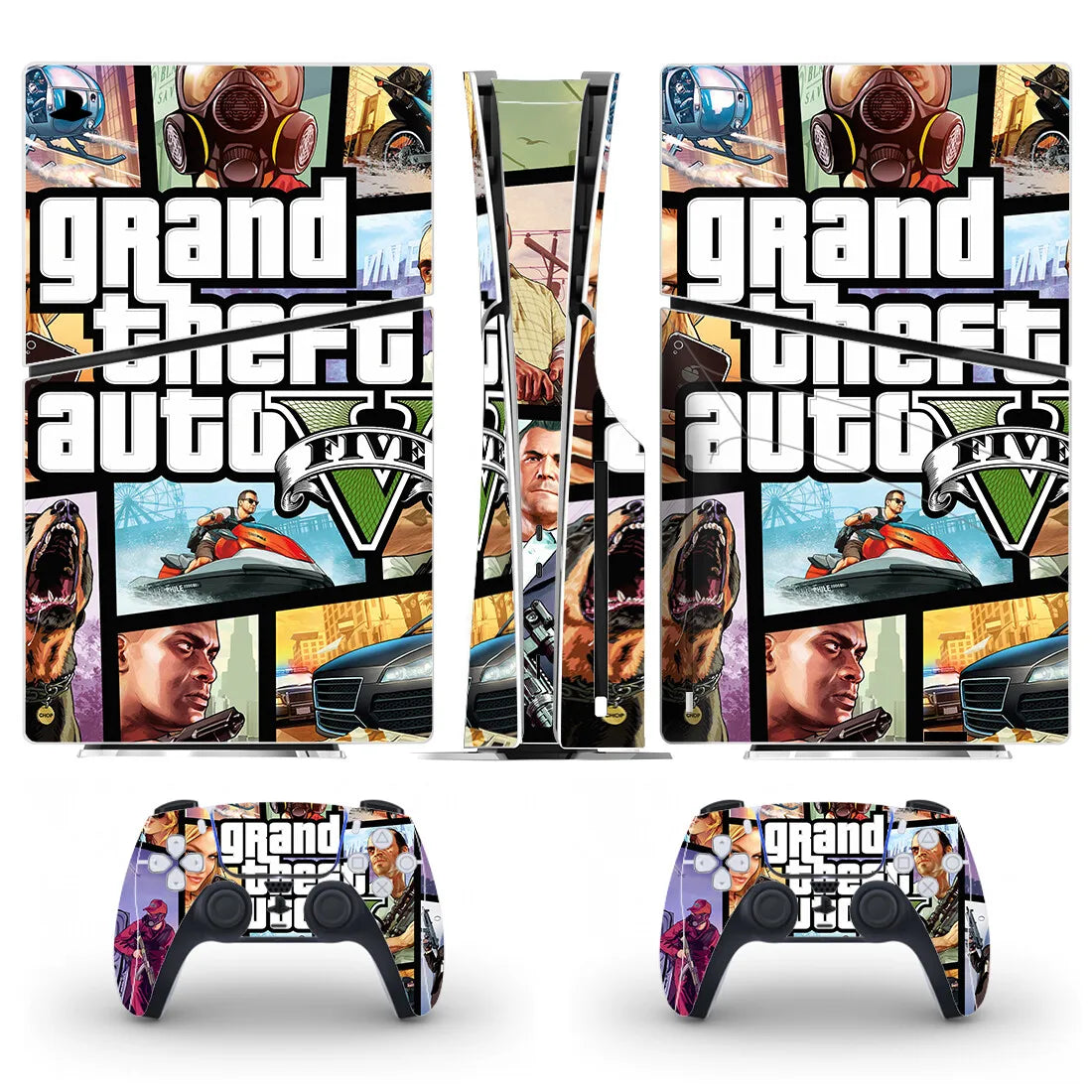 New Hot Game PS5 Slim Disc Skin Sticker Decal Cover for Console and 2 Controllers PS5 Slim Disk Skin Vinyl