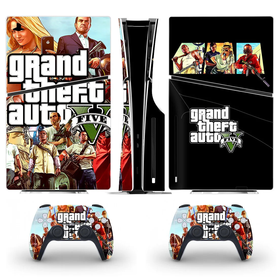 New Hot Game PS5 Slim Disc Skin Sticker Decal Cover for Console and 2 Controllers PS5 Slim Disk Skin Vinyl